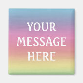 Passen Sie Ihre eigene Regenbogenfarbe an Magnet (Vorne)