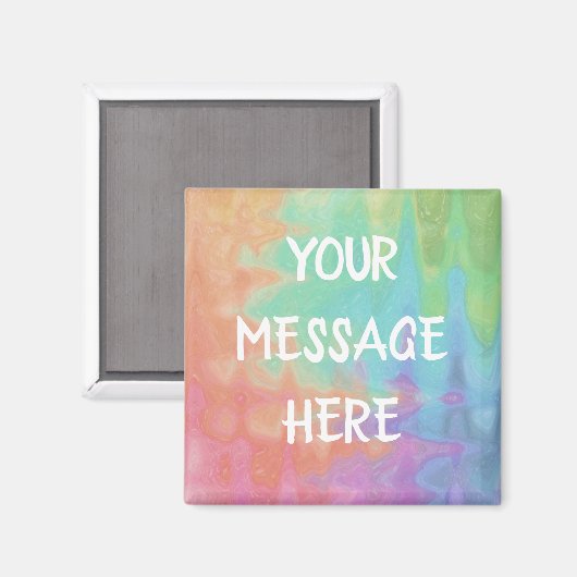 Passen Sie Ihre eigene Regenbogenfarbe an Magnet (Vorderseite/Rückseite)