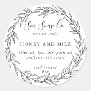 Passen Sie Ihre eigenen Seifenaufkleber an Runder Aufkleber