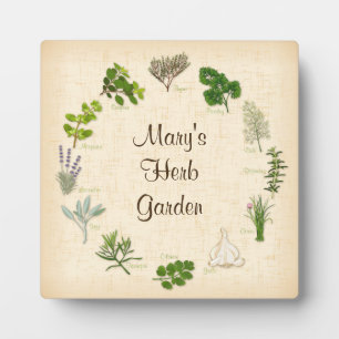 Passen Sie Ihre Herb Garden Plaque an Fotoplatte