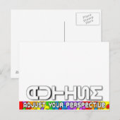 Passen Sie Ihre Perspektive an Postkarte (Vorne/Hinten)
