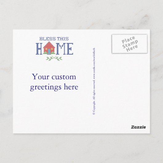 Passen Sie Ihre Postkarte an (Rückseite)