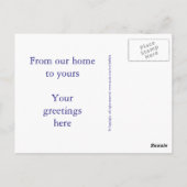 Passen Sie Ihre Postkarte an (Rückseite)