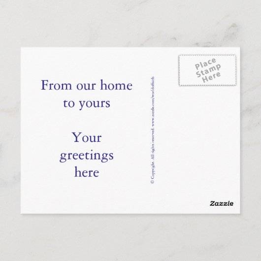 Passen Sie Ihre Postkarte an (Rückseite)