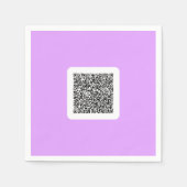 Passen Sie Ihre QR-Code-Scan-Info-Servietten an Fa Serviette (Vorderseite)
