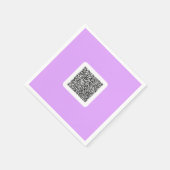 Passen Sie Ihre QR-Code-Scan-Info-Servietten an Fa Serviette (Ecke)