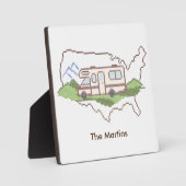 Passen Sie Ihre Road Trip USA Plaque an Fotoplatte (Vorderseite)