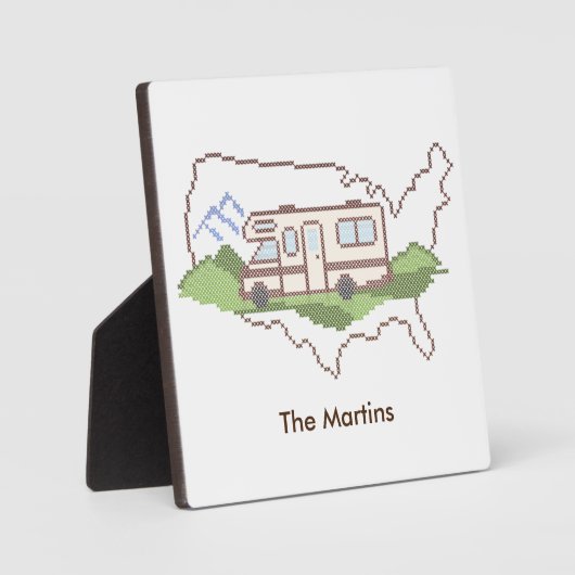 Passen Sie Ihre Road Trip USA Plaque an Fotoplatte (Vorderseite)