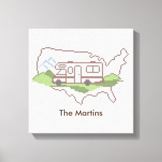 Passen Sie Ihre Straßenfahrt USA Canvas Print an Leinwanddruck (Vorderseite)