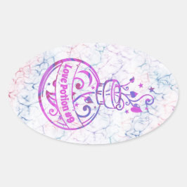 Passen Sie Ihre Taschenflasche an Oval Sticker an