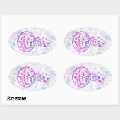 Passen Sie Ihre Taschenflasche an Oval Sticker an (Blatt)