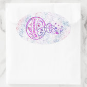 Passen Sie Ihre Taschenflasche an Oval Sticker an (Tasche)