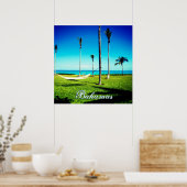 Passen Sie Ihren Bahamas-Text an Poster (Küche)