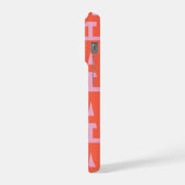 Passen Sie Ihren Buchstaben an, fettes Monogramm-M iPhone Hülle (Linke Seite)