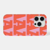 Passen Sie Ihren Buchstaben an, fettes Monogramm-M iPhone Hülle (Rückseite (Horizontal))