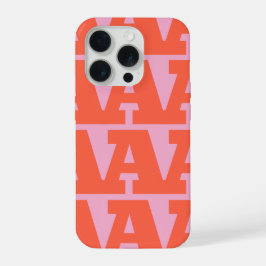 Passen Sie Ihren Buchstaben an, fettes Monogramm-M iPhone 15 Pro Hülle