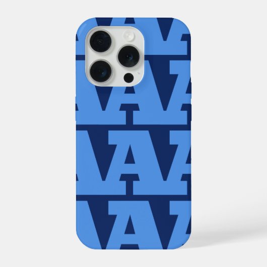Passen Sie Ihren Buchstaben an, fettes Monogramm-M iPhone Hülle (Rückseite)