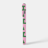 Passen Sie Ihren Buchstaben an, fettes Monogramm-M iPhone Hülle (Linke Seite)