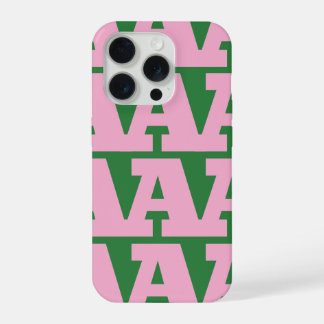 Passen Sie Ihren Buchstaben an, fettes Monogramm-M iPhone 15 Pro Hülle