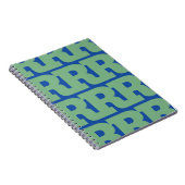 Passen Sie Ihren Buchstaben an, fettes Monogramm-M Notizblock (Rechte Seite)