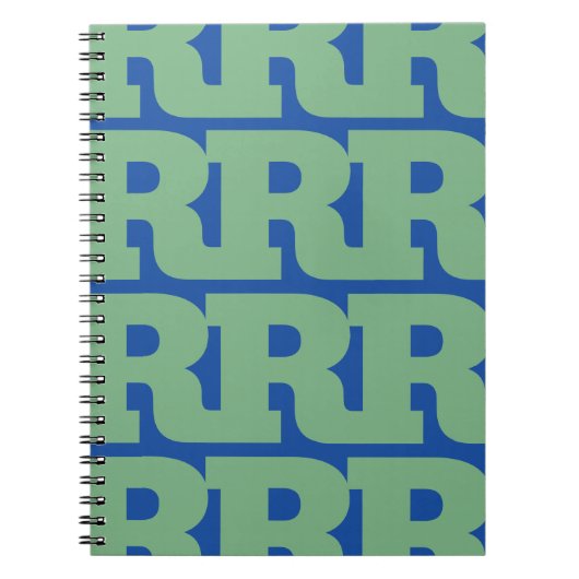 Passen Sie Ihren Buchstaben an, fettes Monogramm-M Notizblock (Vorderseite)