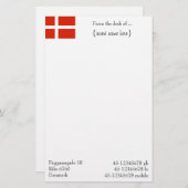 Passen Sie Ihren Dannebrog an! Briefpapier (Vorne/Hinten)