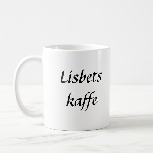 Passen Sie Ihren Dannebrog an! Kaffeetasse (Links)
