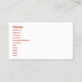 Passen Sie Ihren Dannebrog an! Visitenkarte (Vorderseite)