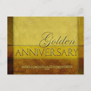 Passen Sie Ihren eigenen Goldenen Jahrestag an Postkarte
