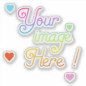 Passen Sie Ihren eigenen Klarsichtsticker an! Aufkleber (Vorderseite)