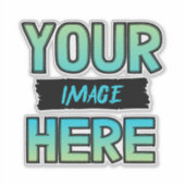 Passen Sie Ihren eigenen Klarsichtsticker an! Aufkleber (Vorderseite)