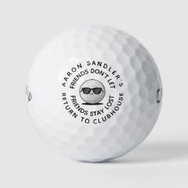 Passen Sie Ihren Namen Golf Ball Cartoon Joke an
