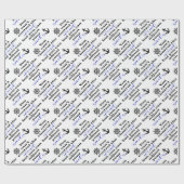 PASSEN SIE IHREN SAILS-ANCHOR UND IHRE ZEILE AN. GESCHENKPAPIER (Flach)