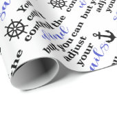 PASSEN SIE IHREN SAILS-ANCHOR UND IHRE ZEILE AN. GESCHENKPAPIER (Rolleneckpunkt)