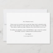 Passen Sie Ihren Text an Einladung (Rückseite)