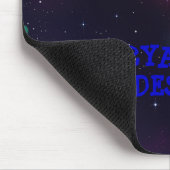 "Passen Sie mich an!" Weltraum Mousepad (Ecke)