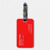 Passen Sie mich auf YouTube auf (modern) Gepäckanhänger (Rückseite vertikal)