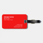 Passen Sie mich auf YouTube auf (modern) Gepäckanhänger (Rückseite horizontal)