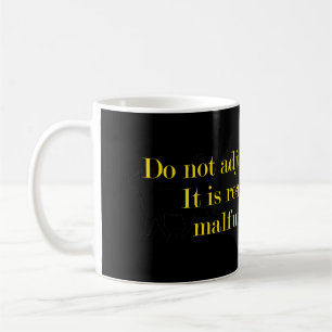 Passen Sie nicht Ihren Geist an Kaffeetasse