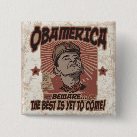 Passen Sie Obamas Obamerica auf Button (Vorderseite)