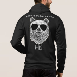 PASSEN SIE PROSZĘ PAŃSTWA OTO MIŚ polnischen ZIP Hoodie