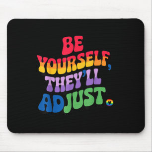 Passen Sie selbst auf den Regenbogenfarbenpreis vo Mousepad