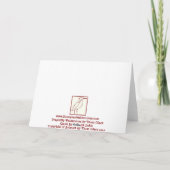 Passen Sie sich an und seien Sie stumpf Karte (Rückseite)