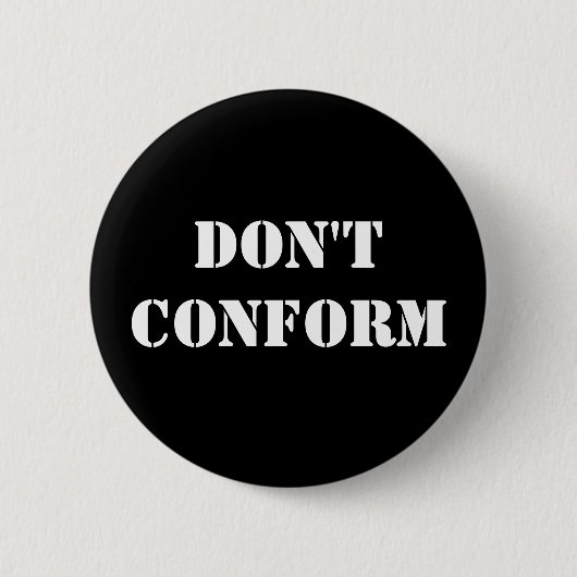 Passen Sie sich nicht an Button (Vorderseite)