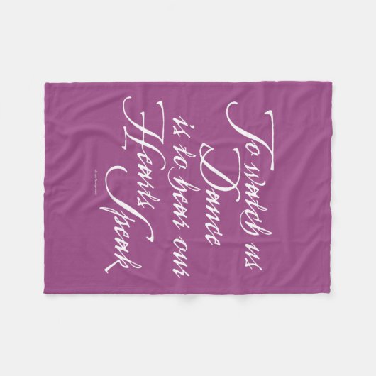 Passen Sie uns auf zu tanzen Fleecedecke (Vorderseite (Horizontal))