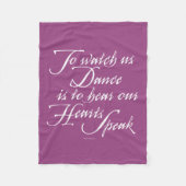 Passen Sie uns auf zu tanzen Fleecedecke (Vorderseite)