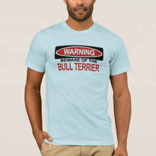 Passen Sie vom Bullterrier auf T-Shirt