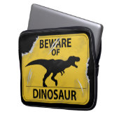 Passen Sie vom Dinosaurier auf (beschädigt) Laptopschutzhülle (Vorderseite Links)