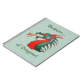 Passen Sie vom Drache-Malen auf Notizblock (Linke Seite)