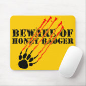 Passen Sie vom Honigdachs auf Mousepad (Mit Mouse)